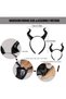 Devil Horns Headband Cosplay Horn Hair Hoop Gothic Halloween Dress Up Hair Accessories Halloween Costume - 4