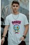 Unisex Oversize 24/1 Combed Cotton Dtf Printed T-Shirt - Dtf167 - 3