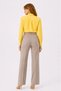 Marchè Bien Women's Long Sleeve Shirt with Buttons, Classic Collar, Suitable for Casual and Office Wear - Yellow - 3