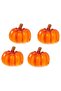 4Pcs Mini Halloween Pumpkin Lantern Battery Operated. Light up Pumpkin Table Lamp with LED Light for Halloween Indoor Outdoor Tabletop Decorations Props