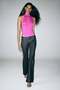 Coated twill trousers
