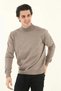 Marchè Bien Men's Half Turtleneck Knitwear Sweater - Mink - 3