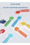 12 Piece Cute Animal Children's DIY Color Sand Painting Set, Suitable for Children's aArt painting and education, equipped with 12 bottles of random beautiful colors and 8 random animal paintings - 4