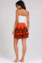 Girl's Premium Swim Shorts with Zipper Pockets and Mesh Lining - Orange - 2