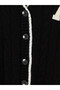 Two Mt Shop Quality Lcw Kids Black V-Neck Embroidered Girls' Cardigan - 4