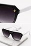 Marchè Bien Men's Uv400 Sunglasses Black with White Frame Gradient Smoked Glass Modern Design - 4