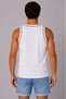 Men's Athlete Crew Neck Sleeveless Summer Tank Top - White - 3