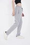 Marchè Bien Women's Three-Thread Cotton Pipe-Cuff Sweatpants with Pockets - Gray - 7