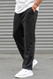 Marchè Bien Men's Three-Thread Basic Sweatpants - Anthracite - 2