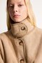 Regular Fit Stand Collar Buttoned Coat I2763Ax26Wn - 5