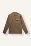 Boxy Fit Flap Pocket Cotton Long Sleeve Shirt H3936Ax26Wn - 8