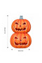Halloween Decoration Pumpkin Jack O Lantern, LED 2 Layers Pumpkin Tower with Multiple Expression Designs - 2