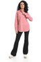 Womens Turned Down Collar Button Closure Modern - 5