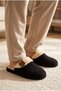 Men'S, Corduroy Fabric, Plush Detailed, Closed Toe, House Slippers - 5