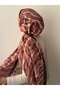 Zebra Pattern Digital Soft Shawl - Brn - Tile - 2