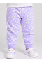 Baby Girl Lilac Cotton Long Sleeve T-Shirt and Pyjama Set - 5