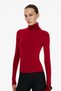 Turtleneck Fitted Blouse - 4