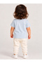Baby Girl Light Blue Bunny Graphic Cotton T-Shirt - 4