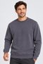Men's Smoked Crew Neck Sweatshirt 3 Yarn Soft Fabric - 6