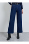 Dark Blue High Rise Straight Leg Jeans