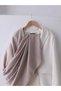 Prism Pattern Jacquard Shawl - Light Mink