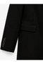 Wide Collar Long Sleeve Buttoned Pocketed Cashmere Coat - 3