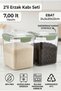 2-Piece Food Container 7.00 Liter Leak-Proof Storage Container Kitchen Organizer