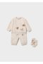 Baby Boy Tracksuit Set Cream