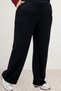 67080 Plus Size Color Combination Modal Pants Suit - Burgundy - 6