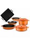 Cast Iron Pot and Pan Family Set of 6 - 3