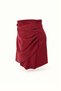 Drapeli Plum Matte Leather Short Skirt - 3