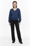 V neck crop fit sweatshirt - 5
