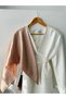 Prism Pattern Jacquard Shawl - Sand Beige