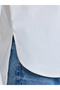 Off White Relaxed Fit Shirt with High-Low Hem - 5