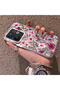 Vivo V60 Compatible Burgundy Pink Floral Pattern Phone Case Shockproof - 2