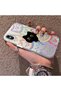 iPhone X/Xs Compatible Colorful Line Cat Figure Phone Case Shock Absorbing Protective Case - 2