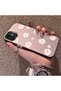 Pink Striped Daisy Phone Case for iPhone 12/12 Pro Compatible with Women, Shock-Proof - 2