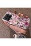 Mi 15t Pro Compatible Burgundy Pink Floral Pattern Phone Case Shockproof - 2