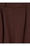 Brown Pleated Girls' Soft Touch Sweatpants - 3