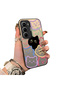 Infinix Hot 60 5g Compatible Colorful Line Cat Figure Phone Case Shock-Absorbing Protective Case