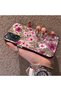Redmi Note 11 Pro 4G/5G Compatible Claret Red Pink Flower Pattern Phone Case Shockproof - 2
