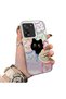 Mi 13T/Mi 13t Pro Compatible Colorful Line Cat Figure Phone Case Shock-Absorbing Protective Case
