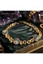 Gold Color Vip Luxury Steel Bracelet with Evil Eye Charm