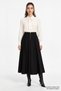 Pilikaşeli High Waist Regular Midi Skirt