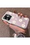Tecno Spark Go 2024 Compatible Women's Pink Striped Daisy Phone Case Impact Resistant - 2