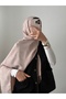 Saray Embroidery Pattern Jacquard Shawl - Latte - 2