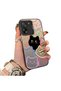 Mi 13T/Mi 13t Pro Compatible Colorful Line Cat Figure Phone Case Shock-Absorbing Protective Case