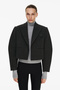 Kaşe cropped blazer