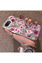 iPhone 17E Compatible Burgundy Pink Floral Pattern Phone Case Shockproof - 2
