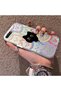 iPhone 7 Plus/8 Plus Compatible Colorful Line Cat Figure Phone Case Shock Absorbing Protective Case - 2